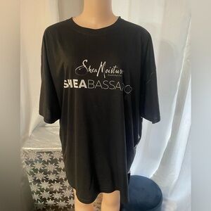 Shea Moisture black “SHEABASSADOR" t-shirt top jerseys 2 XL unisex hair stylist